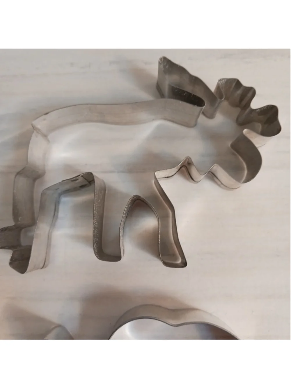 Vintage Animal Tin Metal Cookie Cutters Set of Six